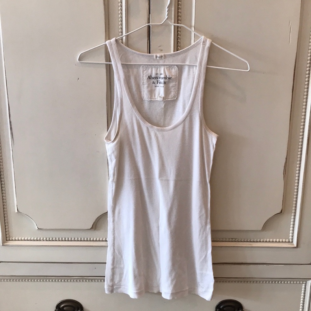 Abercrombie & Fitch White Tank Top